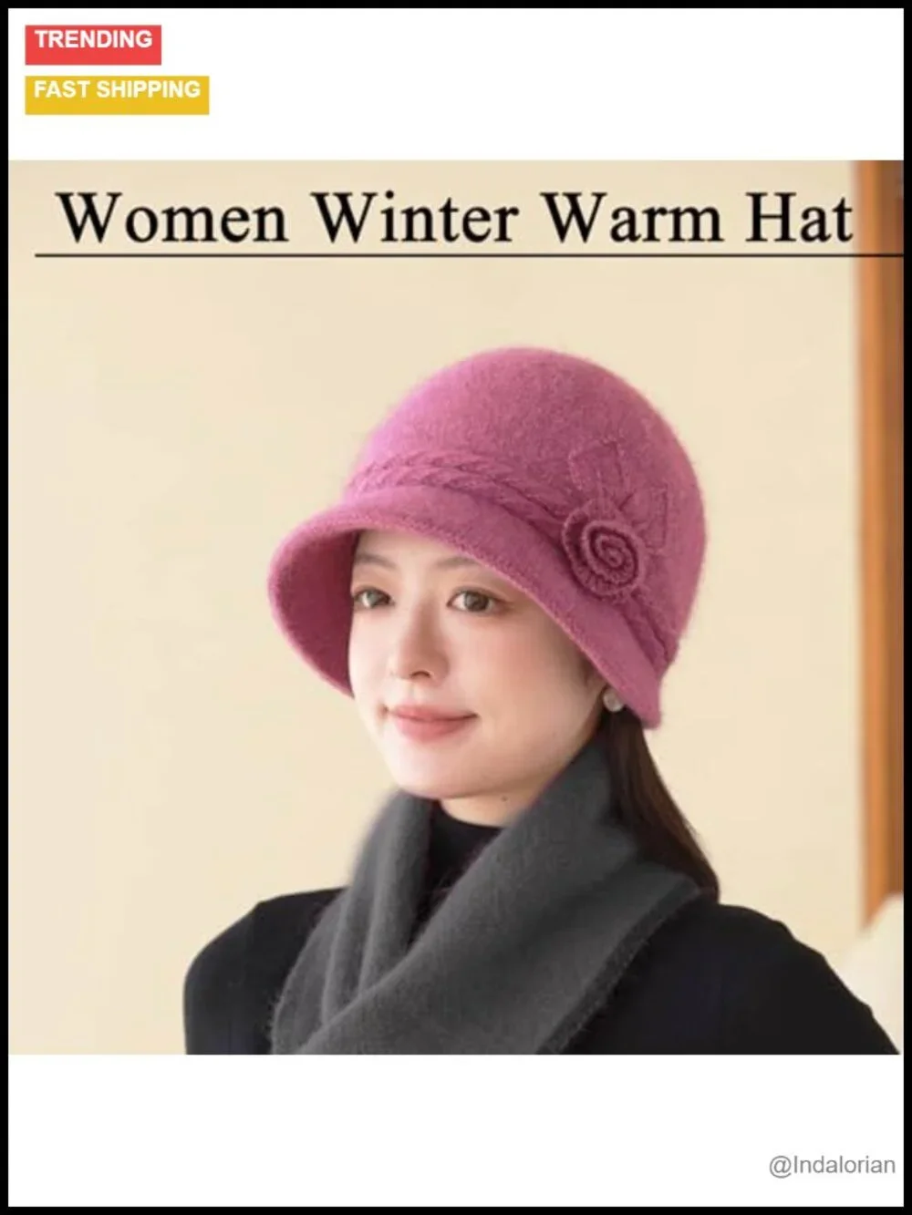 2 Pack Knit Newsboy Cap & Scarf Set Lightweight Packable Winter Hat Neck Warmer